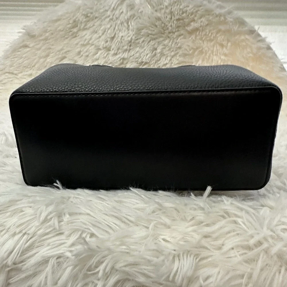 Michael‎ Kors Camille Black Small Pebbled Leather Satchel Crossbody New
